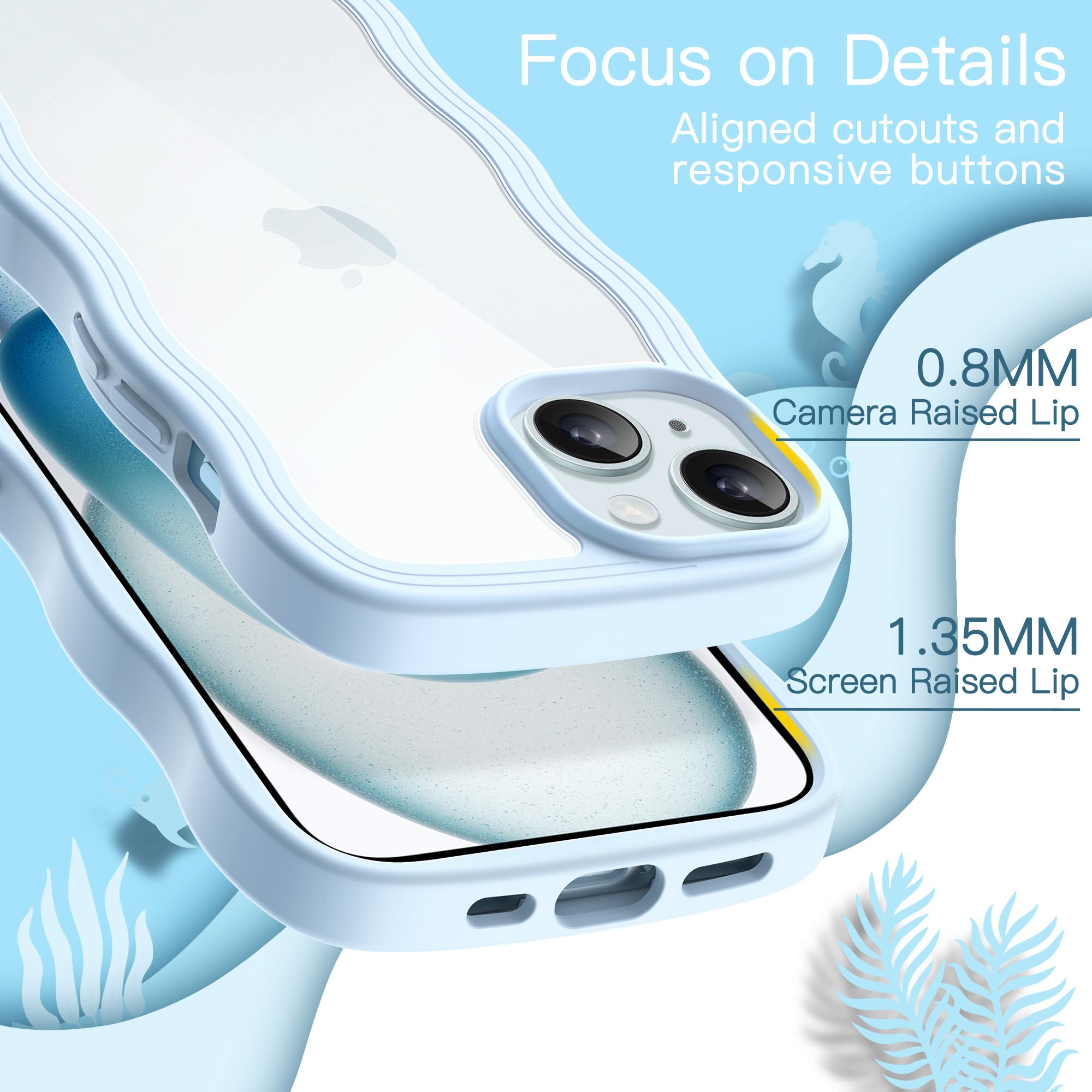 Amazon.co.jp: JETech iPhone 15 Plus 6.7インチ用 かわいい ケース